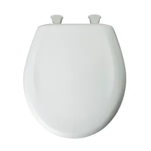 Bemis 20SLOW-000 Mayfair 20SLOW-000 Toilet Seat, Round Bowl, Plastic, White
