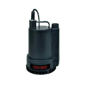 Red Lion RL-MP16 Red Lion Submersible Utility Pump with 8' Cord, 1/6 HP, 115V, 2A, Thermoplastic, 1