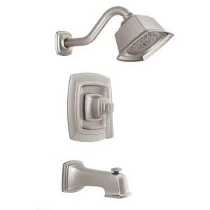 Moen 82830EPSRN Moen Boardwalk Posi-Temp Tub/Shower Faucet, 2.0 GPM, 1-Function, Single Lever Handle, Eco-Performance, Spot Resist Brushed Nickel - 82830EPSRN