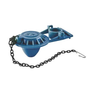 Plumb Pak K836-46-5 Plumb Pak K836-46-5 Toilet Tank Flapper With Hook, For Use With 2 in Flush Valve Assembly, Vinyl, Blue