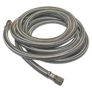 Plumb Pak PP25523 Plumb Pak PP25523 Ice Maker Supply Line, 1/4 in, Compression, 60 in, Stainless Steel