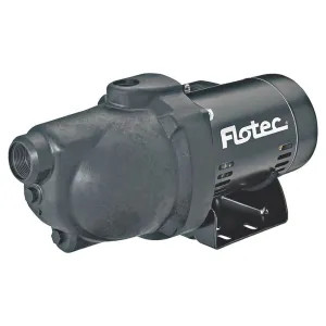 Flotec FP4012-10 Pentair Flotec Shallow Well Jet Pump, 1/2 HP, 8 GPM, 230/115V, 9.4A, 1