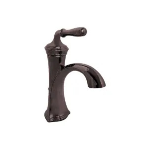 Kohler 193-4-2BZ Kohler Devonshire Single-Handle Brushed Bronze Bathroom Sink Faucet with Pop-Up Drain, Top Lever Handle, 1.2 GPM, WaterSense, Metal - K-193-4-2BZ