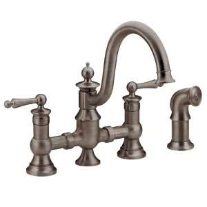 Moen S713ORB Moen S713ORB Waterhill Two-Handle Kitchen Faucet, Oil-Rubbed Bronze 