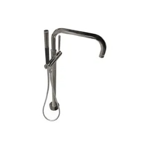 Kohler T97328-4-BN Kohler Purist Single-Handle Freestanding Tub Filler Trim with Hand Shower, Brushed Nickel Finish, 7 GPM Tub Spout - K-T97328-4-BN