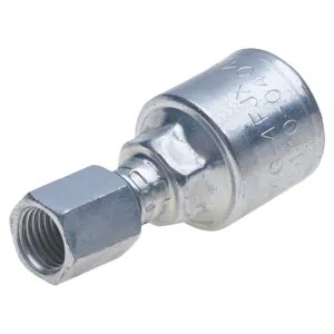 Gates G251700812 MegaCrimp G251700812 Hydraulic Hose Coupling, 1/2 in, Female JIC 37 deg Flare Swivel, Carbon Steel