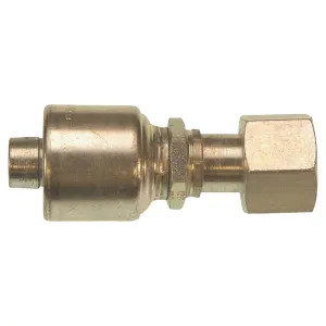 Gates G252300404 MegaCrimp G252300404 Hydraulic Hose Coupling, 1/4 in, FNPT, Low Carbon Steel