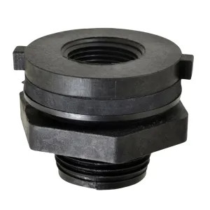 Green Leaf TF100P-E Green Leaf TF100P-E Tank Fitting, 1 in, FPT, Polypropylene