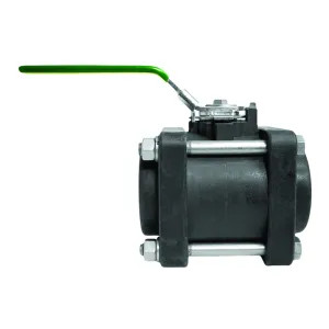 Green Leaf 075FP/VX075FP Green Leaf VX075FP 4-Bolt Full Port Ball Valve, 3/4 in, 150 psi, Polypropylene