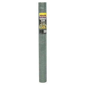 Jackson Wire 11031613 Redi-Roll 11031613 Hardware Cloth, 1/2 X 1/2 in Mesh, 36 in W X 10 ft L, Galvanized