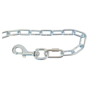 Koch A20321 Koch Pet Tie-Out Chain for Large Size Dogs, Double Loop, Swivel Snap End, 15ft Belt - A20321