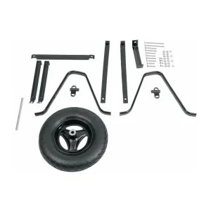 Landscapers Select 33531 Landscapers Select 6 Cubic Feet Wheelbarrow Parts Box with Pneumatic Black Tires - 33531