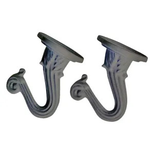 Landscapers Select GB0423L Landscapers Select Ceiling Swag Hook with Toggle Bolt, 8lb Capacity, Zinc, White Finish - GB0423L