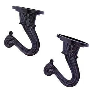Landscapers Select GB0433L Landscapers Select Ceiling Swag Hook with Toggle Bolt, 8lb Capacity, Zinc, Black Finish - GB0433L