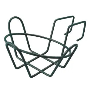 Landscapers Select GB-4326 Landscapers Select Round Plant Holder with Hanger, 33  lb Capacity, Steel, Powder-Coated Black - GB-4326