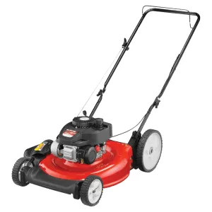 MTD 11A-B0S5700 Yard Machines 11A-B0S5700 High Rear Wheel Push Mower, 21 in W x 1-1/4 - 3-3/4 in H Cutting, Powermore, 140 cc Gas
