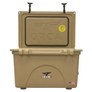 Orca ORCT040 ORCA ORCT040 Roto-Molded Cooler, 40 qt, Up To 10 Days Ice Retention Time, Premium Insulation, 26 in L x 17-1/2 in W