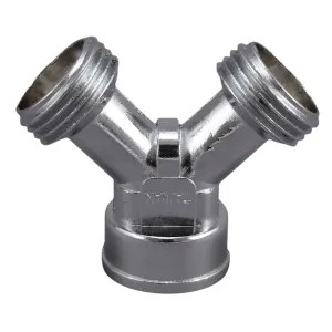 Plumb Pak PP850-1 Plumb Pak PP850-1 Hose Y Connector, Cast Metal, Chrome Plated
