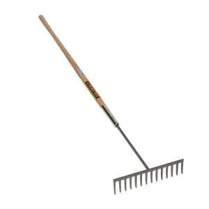 Seymour 63128 Structron 63128 Asphalt Rake With 1/2 in Shank, 16 in W, 14 Tine, 60 in Handle