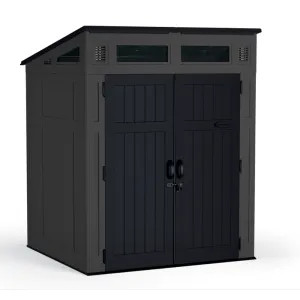 Suncast BMS6510 Suncast BMS6510 Storage Shed, 5 ft 5-1/4 in L x 6 ft 2-3/4 in W x 7 ft 8-3/4 in H, 201 cu-ft Volume, Resin