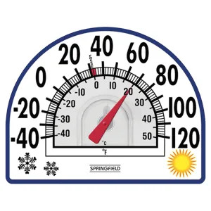 Taylor Precision 91157 Taylor 91157 4-Season Easy-To-Read Analog Thermometer, -40 TO 120 deg F