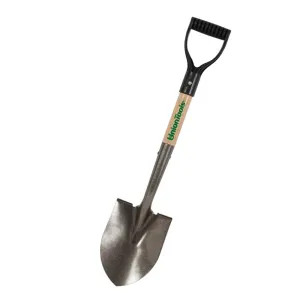 Ames 163037900 AMES 163037900 Mini Shovel, 6 in W x 8 in L, Carbon Steel, 27 in, D-Grip Hardwood Handle
