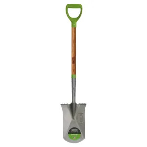 Ames 2593800 Ames True Temper Garden Spade, 8-1/4 in W X 12-1/4 in L, Steel, 24 in, D-Grip North American Hardwood