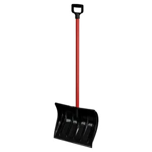 Ames 1673300 Klondike 1574600 Snow Shovel With Wide D-Grip, 18 in W x 14 in L, HDPE, D-Handle Steel