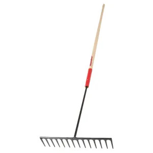 Ames 63125 Razor Back 63125 Heavy Duty Asphalt Rake, 16 in W x 4 in L Head, 14 Tine, 60 in Handle