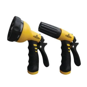 Toolbasix N43451+GN1945 Landscapers Select Spray Nozzle Set, 9-Pattern, Adjustable Spray, Female, Plastic, Yellow - GN43451+GN1945