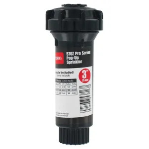 Toro 53817 Toro 570Z Pro 53817 Pop-Up Zero Flush Fixed Spray Sprinkler, 3.6 gpm, 1/2 in FNPT, 3 in Pop Up
