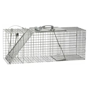 Woodstream 1085 Havahart Easy Set 1085 Large Animal Cage Trap, Spring Loaded, 12 in H X 10-1/2 in W X 32 in D