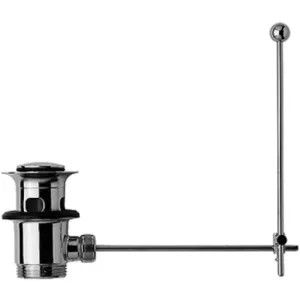 Duravit 50511092 Duravit 0050511092 Pop-Up Basin Waste with Vertical Lever and Tail-Piece in Chrome
