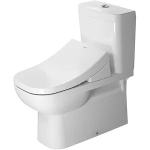Duravit 21420900922 Duravit 21420900922 D-Code Dual Flush Two-Piece Close Coupled Floor Mounted Elongated Toilet in White Finish - White Alpin