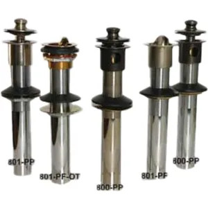 Watco 800-PP-BRS-CP Watco 800-PP-BRS-CP Tubular Brass Push Pull Chrome Lavatory Drain Assembly