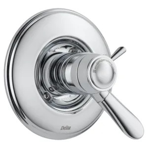 Delta T17T038 Delta Lahara TempAssure 17T Series Two-Handle Valve Trim, Lever Handles, Polished Chrome - T17T038