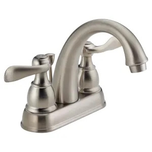 Delta B2596LF-SS Delta Windemere Arc Spout Stainless Lavatory Faucet for 4