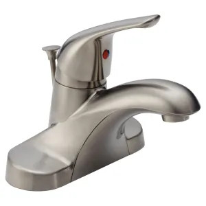 Delta B510LF-SS Delta Foundations Deck-Mount Stainless Lavatory Faucet for 4