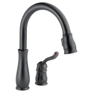 Delta 978-RB-DST Delta Leland Pull-Down Kitchen Faucet, Single-Handle, 2 Hole, Touch-Clean, Diamond Seal, 1.8 GPM, Venetian Bronze - 978-RB-DST