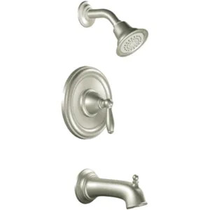 Moen T2153BN Moen Brantford Posi-Temp Tub/Shower Faucet, 2.5 GPM, 1-Function, Single Lever Handle, M-PACT, Brushed Nickel - T2153BN