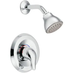Moen TL182 Moen Chateau Posi-Temp Single-Handle Shower Faucet, One-Function, 2.5 GPM, Lever Handle, Bulk Version, Chrome - TL182