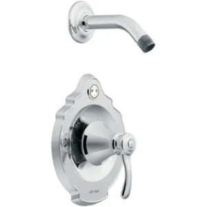 Moen T2502NH Moen T2502NH Chrome Posi-Temp Shower Valve Trim, Single Lever Handle 1 Cartridge