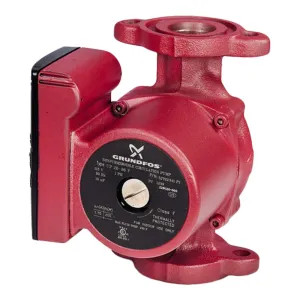 Grundfos 59896807 Grundfos UP 15-42 F/VS 1-Speed Circulator Pump w/ Check Valve, 1/25 HP, 1/25 HP, 115V, Cast Iron, Flanged - 59896807