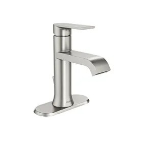 Moen WS84760 Moen Genta Single-Hole One-Handle Deck-Mount Chrome Bathroom Faucet with Pop-Up Assembly, Lever Handle, ADA, 1.2 GPM -WS84760