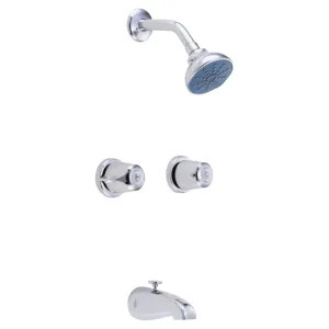 Gerber G004661083 Gerber Classics Two-Handle Tub Filler with Tub Spout and Compression Cartridges, Chrome 6-Inch Centers, Wall-Mount, Single-Hole Installation- 46-610-83