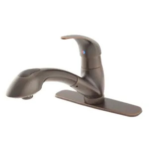 Gerber 40-166-BR Gerber Viper Single Handle Pull-Out Kitchen Faucet, Tumbled Bronze - 40-166-BR