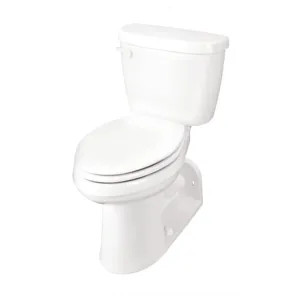Gerber 20-022 Gerber 20-022 Maxwell Two-Piece Compact Elongated ErgoHeight Toilet, 1.28 gpf, 4-1/4