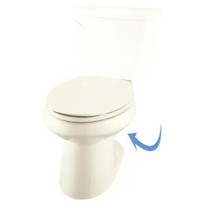 Gerber VP-21-562-09 Gerber VP-21-562-09 Viper Elongated Bowl, 1.28 and 1.6 gpf, Biscuit
