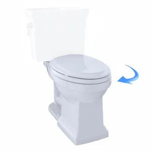 Toto C404CUFG#01 TOTO Promenade II Universal Height Toilet Bowl with CeFiONtect, Cotton White - C404CUFG#01