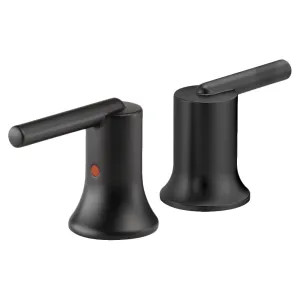 Delta H259BL Delta Trinsic Matte Black Metal Lever Handle Set for 3558-BLPD-DST Two-Handle Widespread Pull-Down Bathroom Faucet, ADA - H259BL